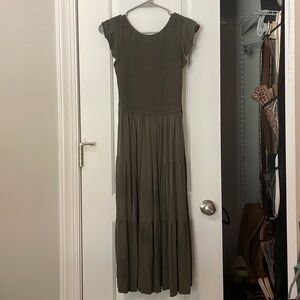 Green midi dress - Amazon